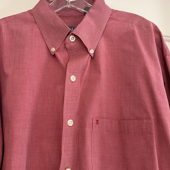 Men’s long sleeved Izod in a “ heathered” red. 💯 cotton. So 2XLT. Like new! - Picture 2 of 9
